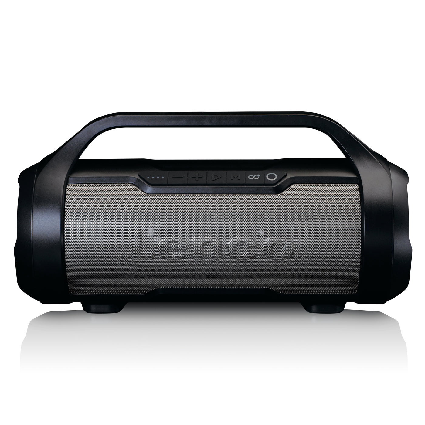 Lenco SPR-070BK - Enceinte Bluetooth® étanche avec radio FM, lecteur USB/SD et effets lumineux - Noir