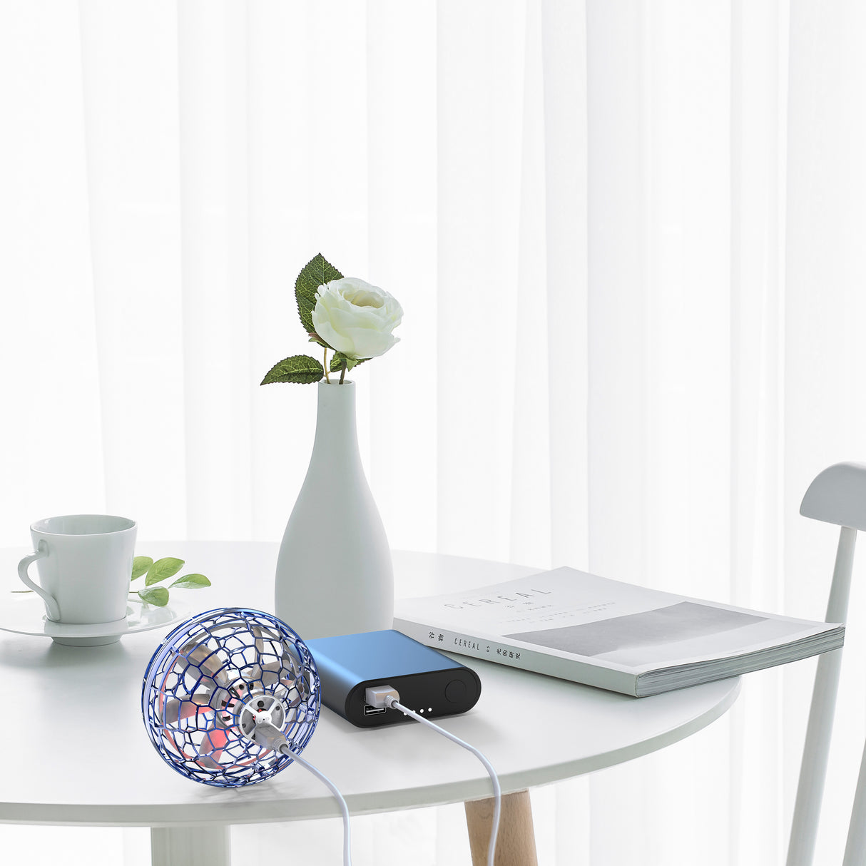Lenco FLB-007BU - Balle lumineuse volante - Bleu