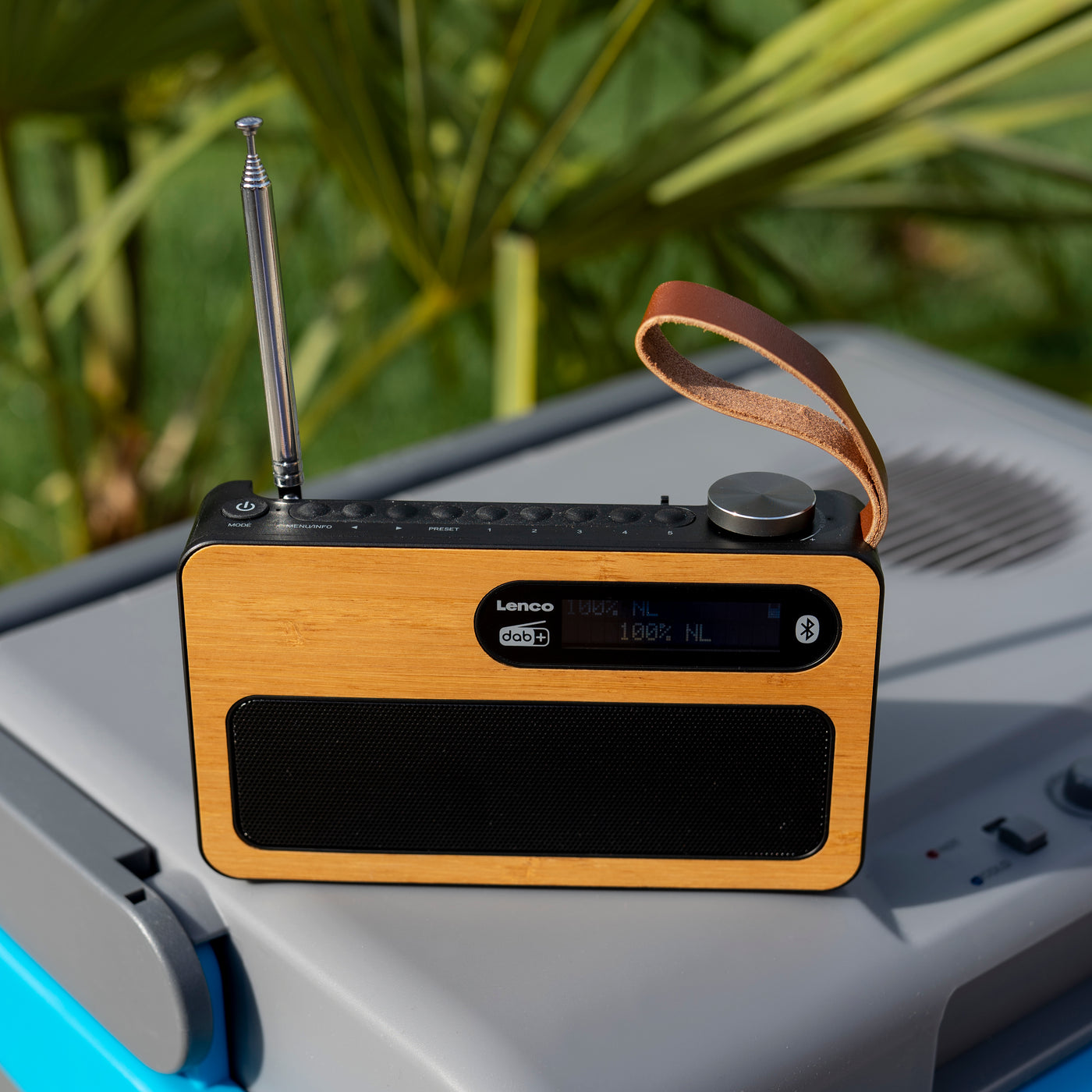 Lenco PDR-040BAMBOOBK - Radio DAB+ - Bambou - Noir