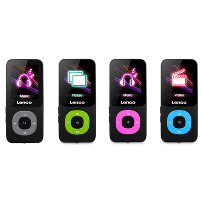 Lenco Xemio-659BU - Lecteur MP3/MP4 avec carte micro SD de 4 Go, bleu