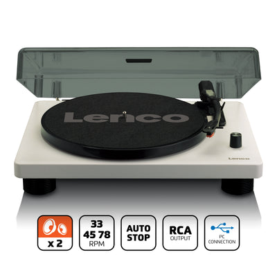 Lenco LS-50GY - Platine vinyle avec haut-parleurs intégrés - Gris