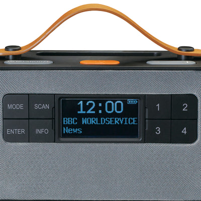 Lenco PDR-065BK - Radio FM/DAB+ portable dotée de grandes touches et d’une fonction « Mode simple, noir