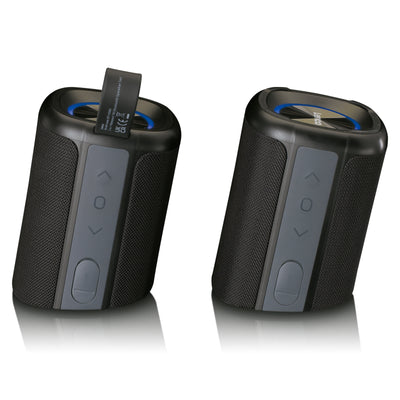 Lenco BTP-400BK - Enceinte Bluetooth® 2 en 1 - étanche (IPX7), noire