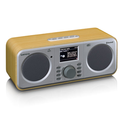Lenco DIR-141WD - Radio internet avec DAB+, Bluetooth® et Spotify Connect, bois