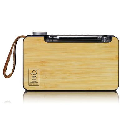 Lenco PDR-040BAMBOOBK - Radio DAB+ - Bambou - Noir