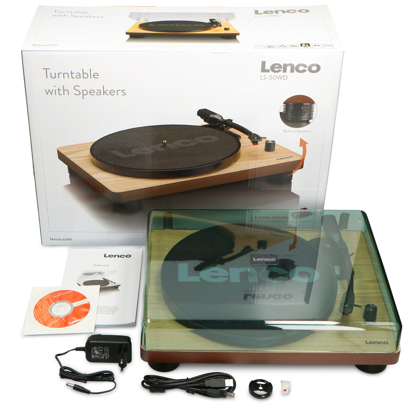 Lenco LS-50GY - Platine vinyle avec haut-parleurs intégrés - Gris