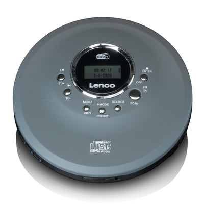 Lenco CD-400GY - Lecteur CD/ MP3 portable pour CD, CD-R, CD-RW