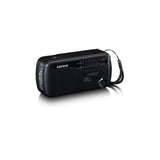 Lenco MCR-112BK - Radio d'urgence portable à manivelle, lampe de poche et banque d'alimentation en un seul appareil - Noir