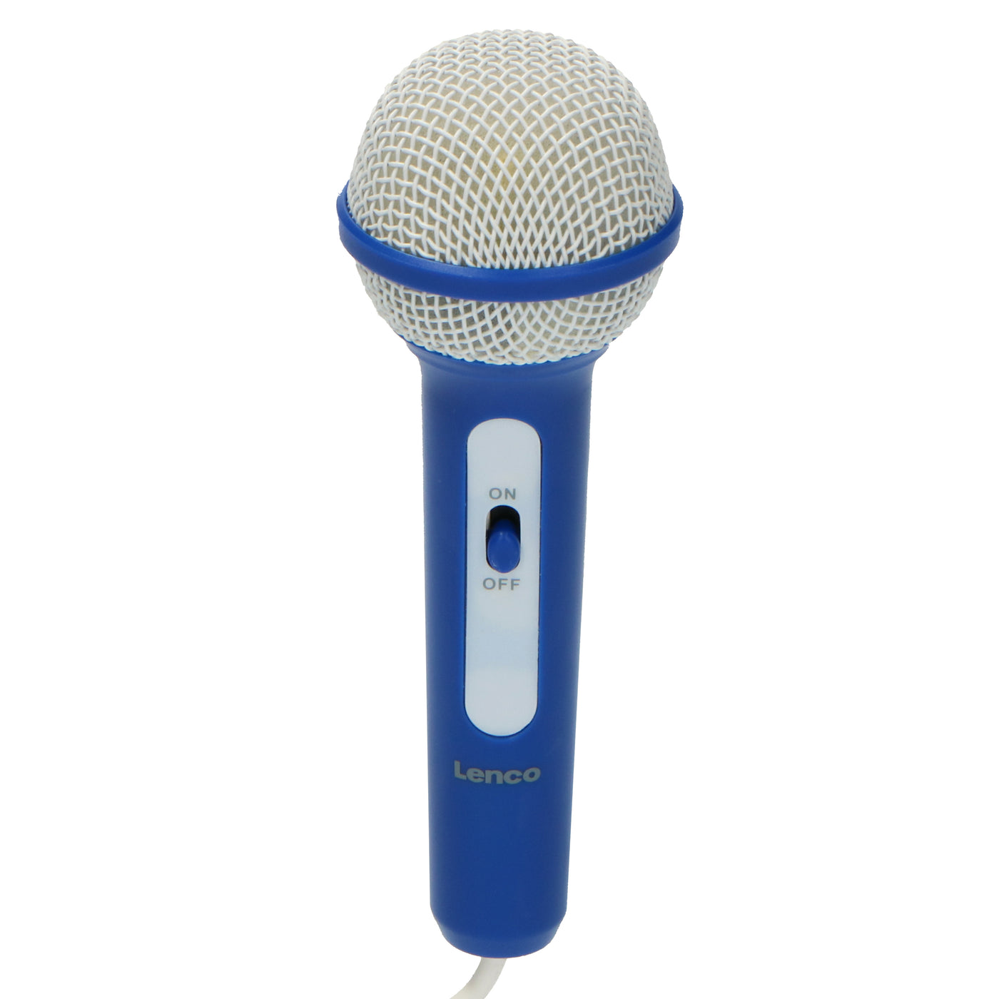 Lenco SCD-650BU - Radio FM et lecteur CD/MP3/USB portable avec microphone et effets lumineux - Bleu