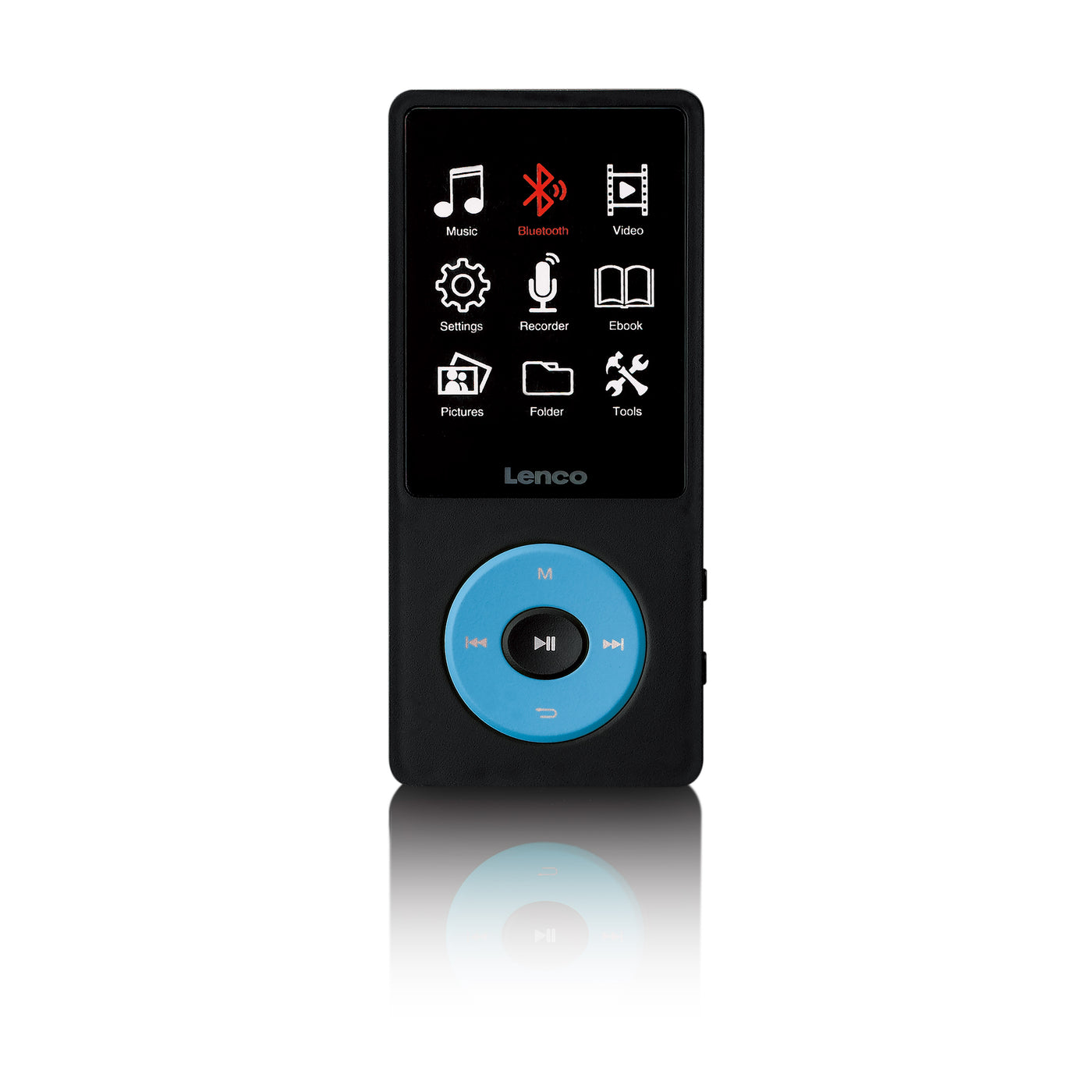 Lenco Xemio-860BU - Lecteur MP3/MP4 avec Bluetooth® et mémoire interne de 8 Go - Bleu