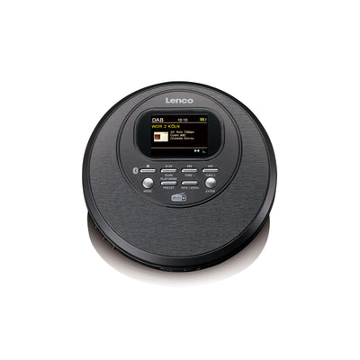 Lenco CD-500BK - Lecteur CD portable avec radio DAB+/FM et Bluetooth® - Noir