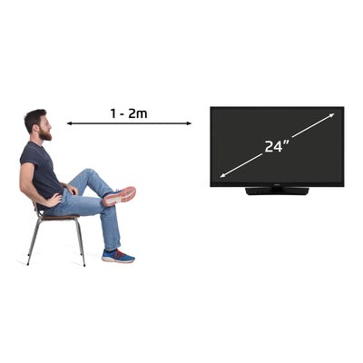 Lenco LED-2463BK - 24" Smart TV Android avec adaptateur voiture 12 V, noir