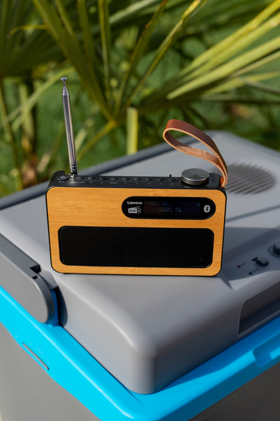Lenco PDR-040BAMBOOBK - Radio DAB+ - Bambou - Noir