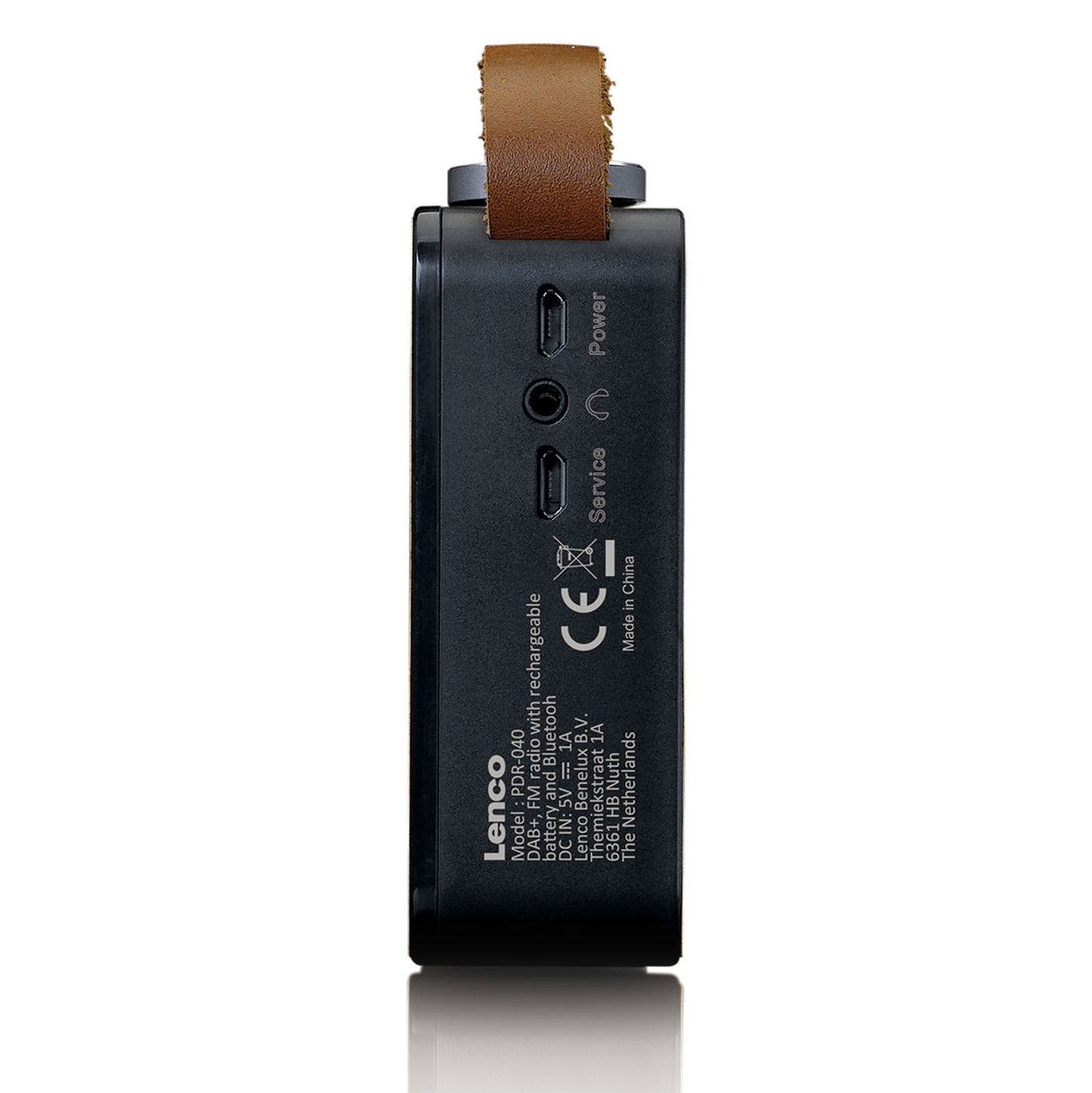 Lenco PDR-040BAMBOOBK - Radio DAB+ - Bambou - Noir
