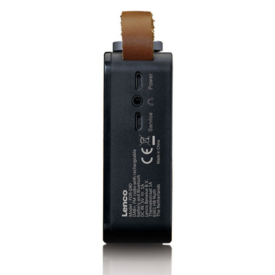 Lenco PDR-040BAMBOOBK - Radio DAB+ - Bambou - Noir