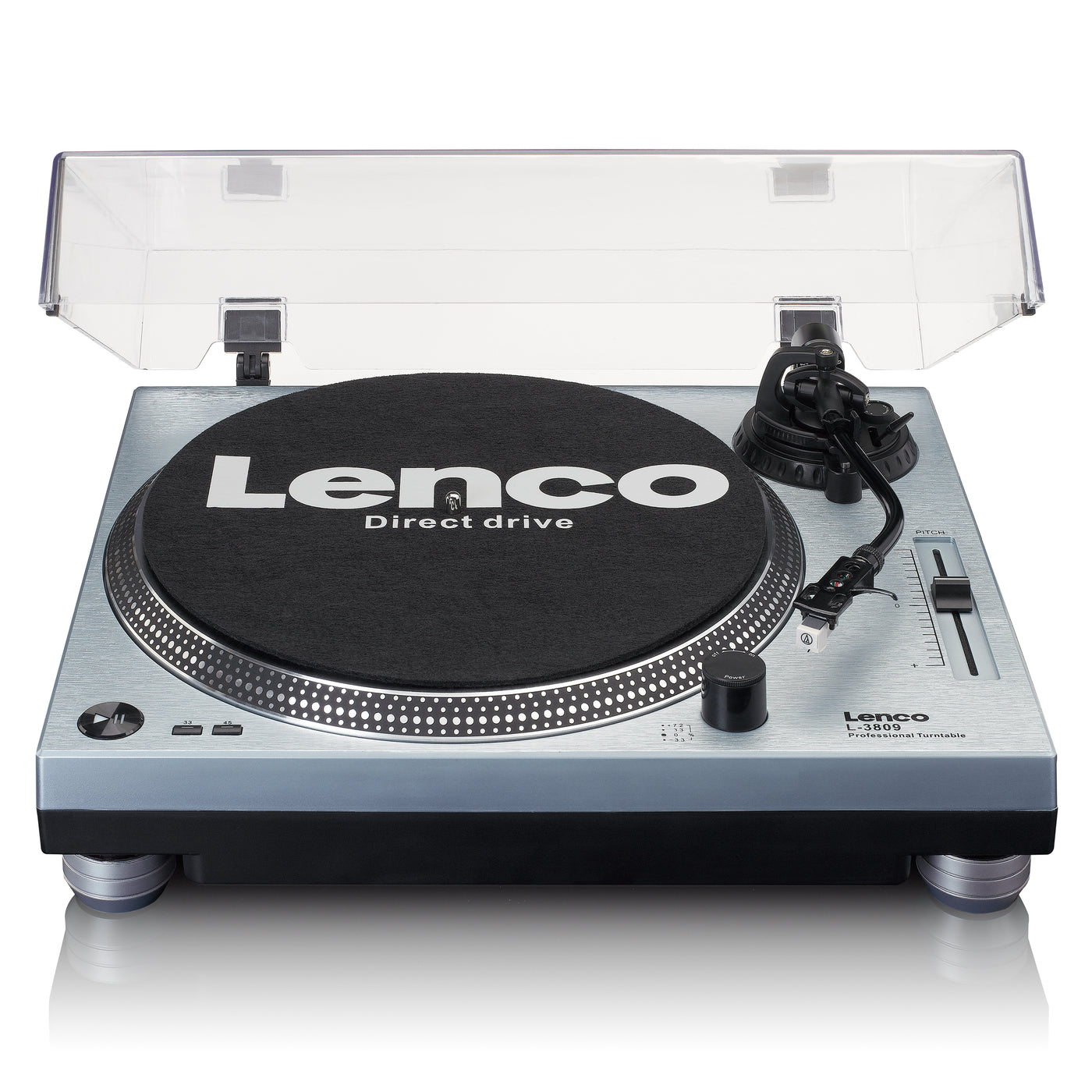 Lenco - L-3809ME - Platine à entraînement direct avec encodage USB/PC
