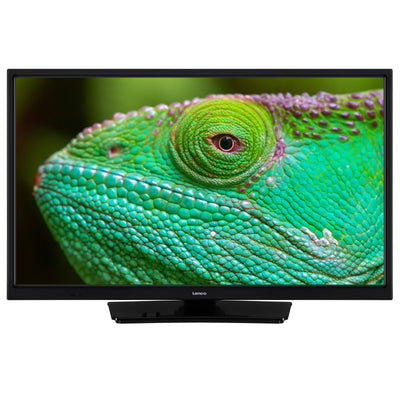 Lenco LED-2463BK - 24" Smart TV Android avec adaptateur voiture 12 V, noir