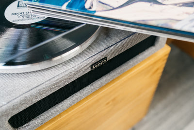 Lenco LS-440GY - Platine vinyle avec 4 haut-parleurs incorporés