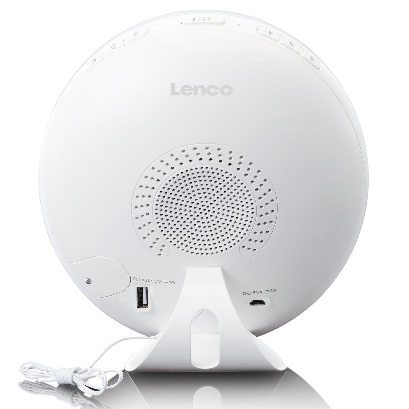 Lenco CRW-110WH - Radio-réveil SMART avec réveil simulateur d'aube - Multi couleur