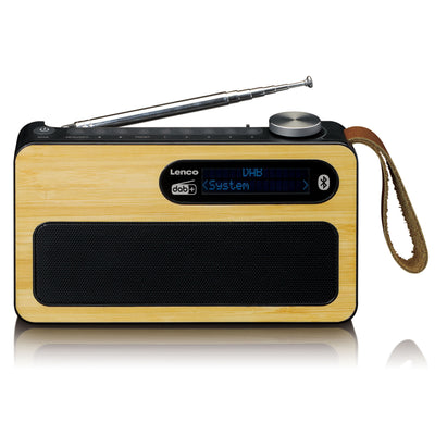 Lenco PDR-040BAMBOOBK - Radio DAB+ - Bambou - Noir
