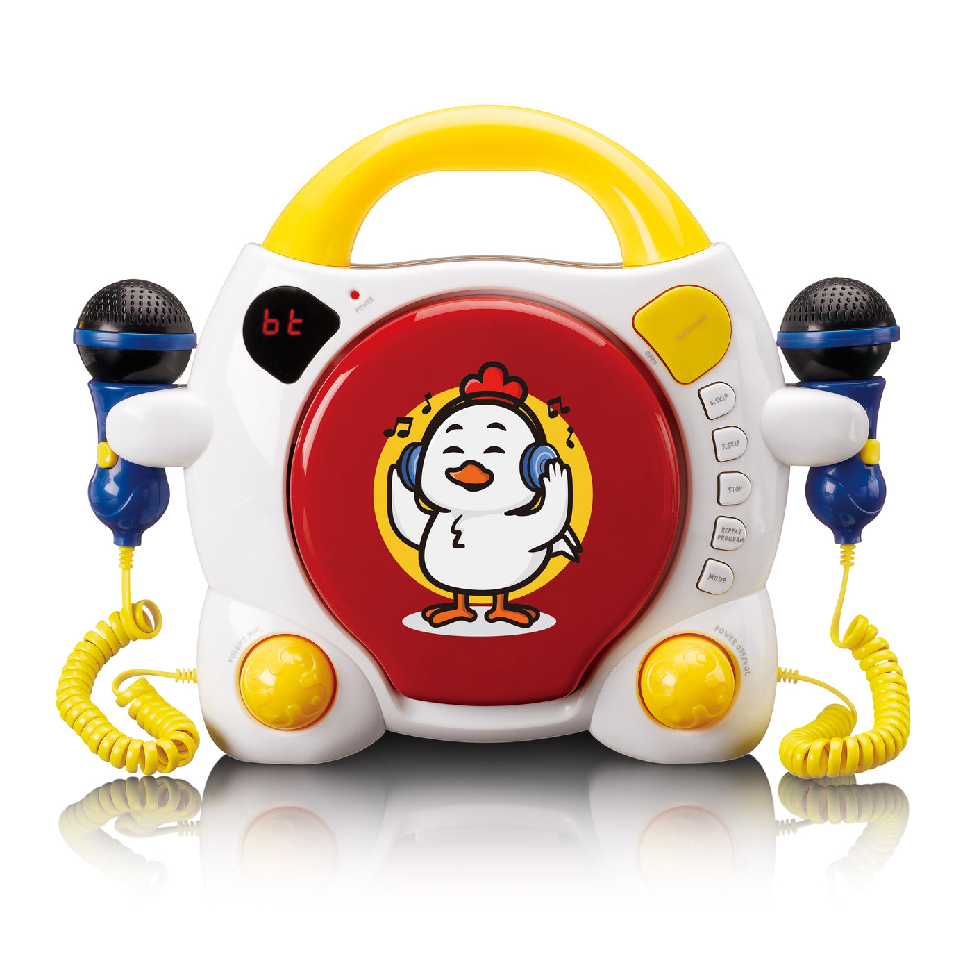 Lenco KCD-011KIDS - Lecteur CD karaoké portable avec Bluetooth® pour enfants - Multicolore