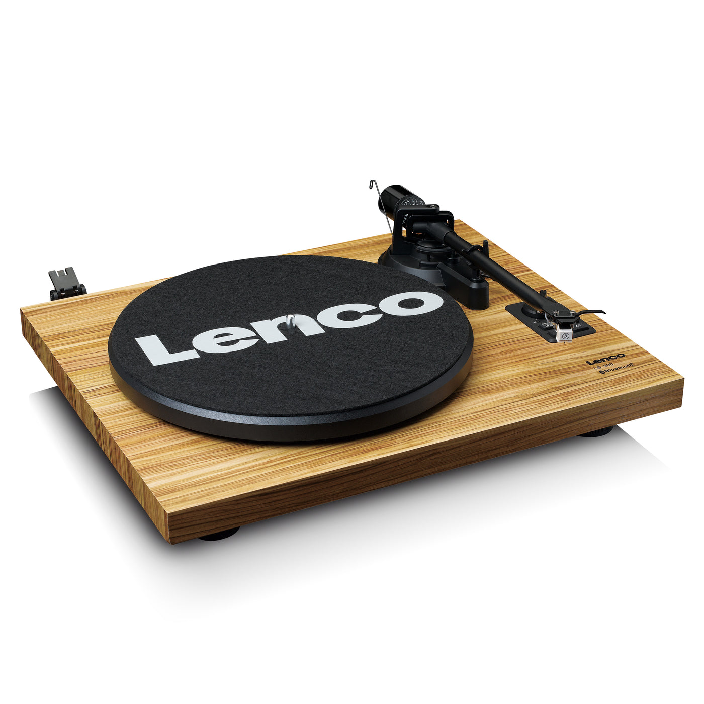 Lenco LS-500OK - Platine avec amplificateur intégré, Bluetooth® et deux enceintes externes - Bois