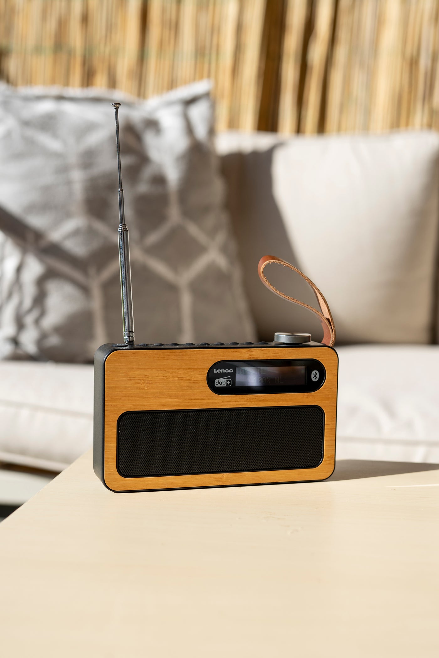 Lenco PDR-040BAMBOOBK - Radio DAB+ - Bambou - Noir