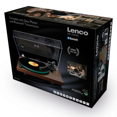 Lenco LBT-225WA - Platine avec transmission Bluetooth® - marron foncé