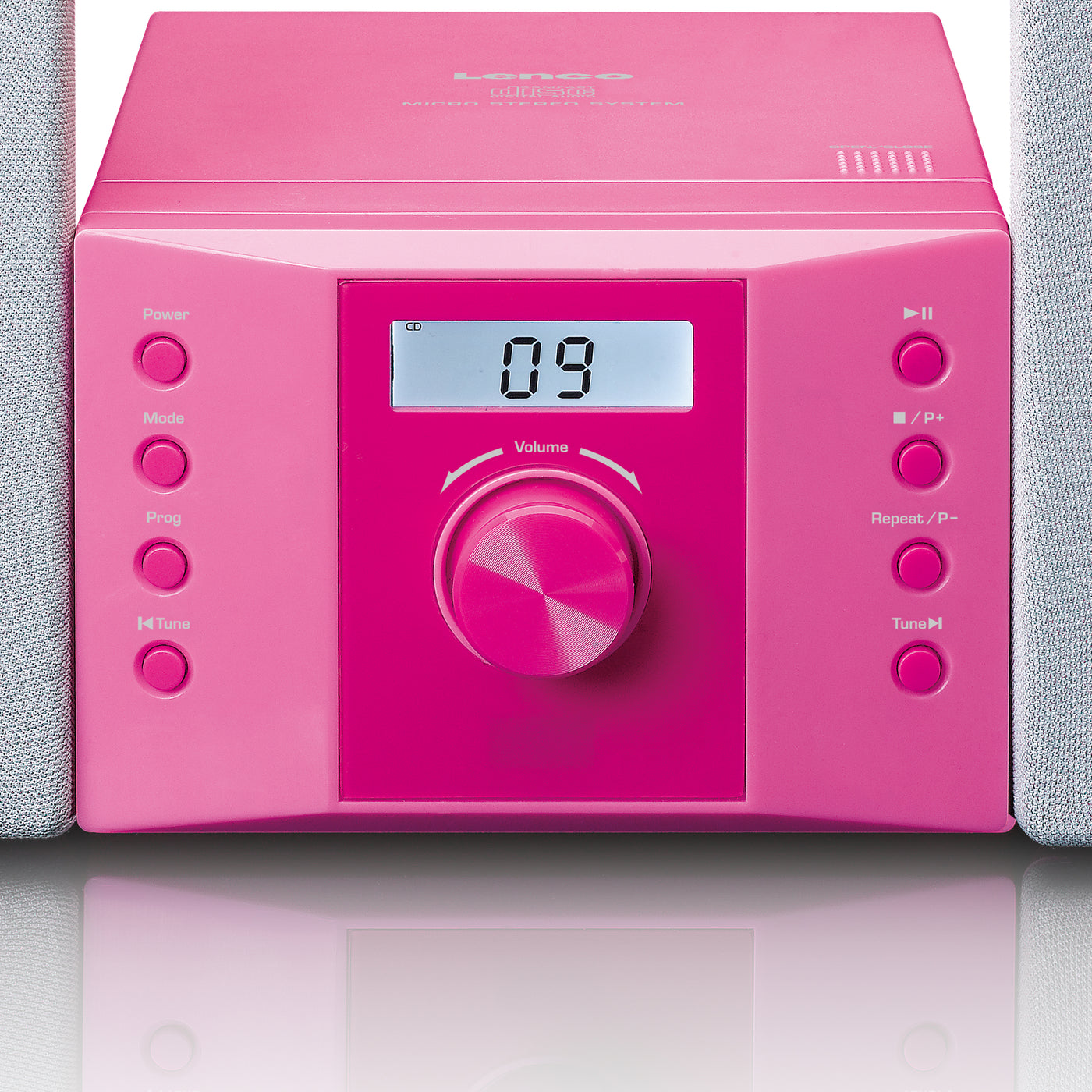 Lenco MC-013PK - Chaîne HiFi avec radio FM et lecteur CD - Rose