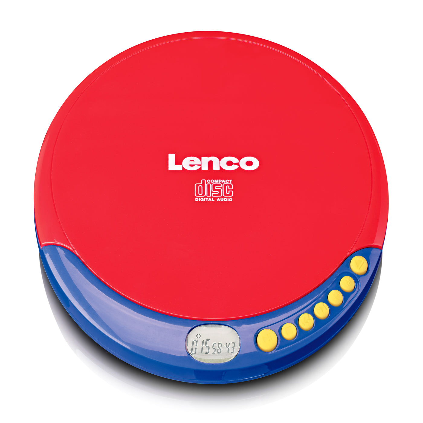 Lenco CD-021KIDS - Lecteur CD portable pour enfants avec casque, piles rechargeables et limiteur de son intégré - Multicolore