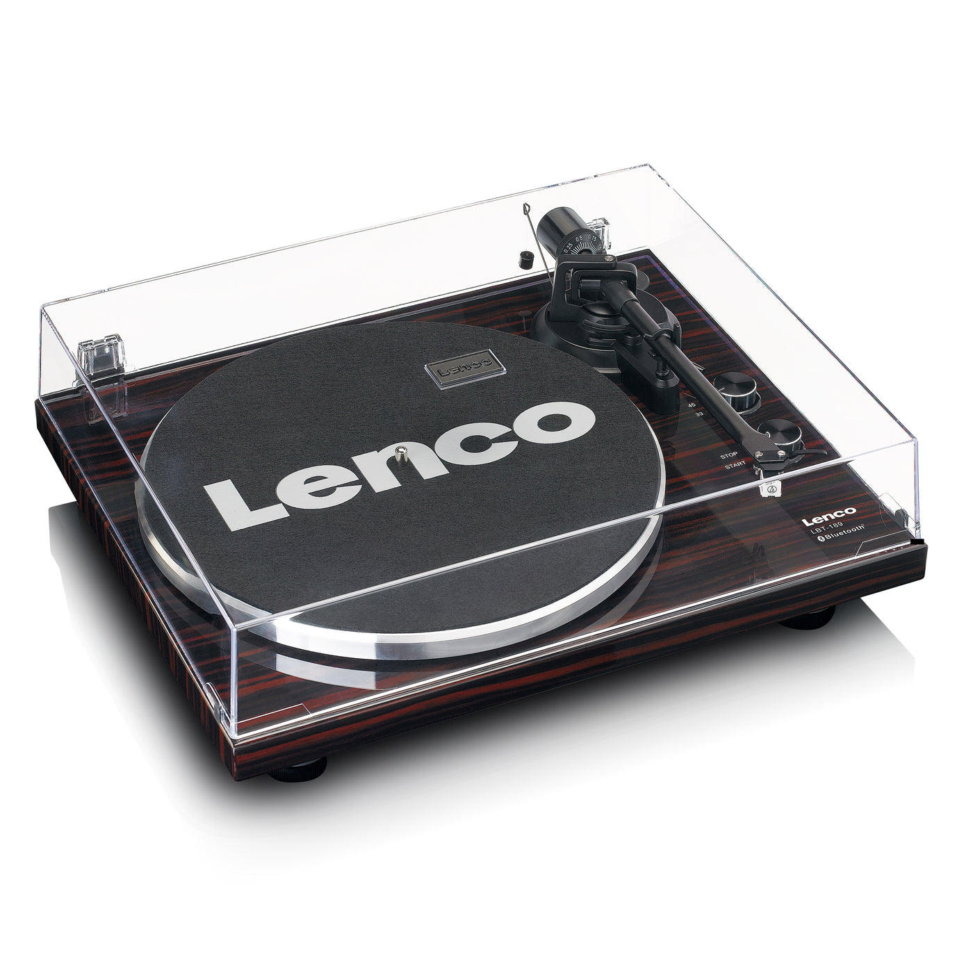 Lenco LBT-189WA - Platine avec transmission Bluetooth®, marron foncé