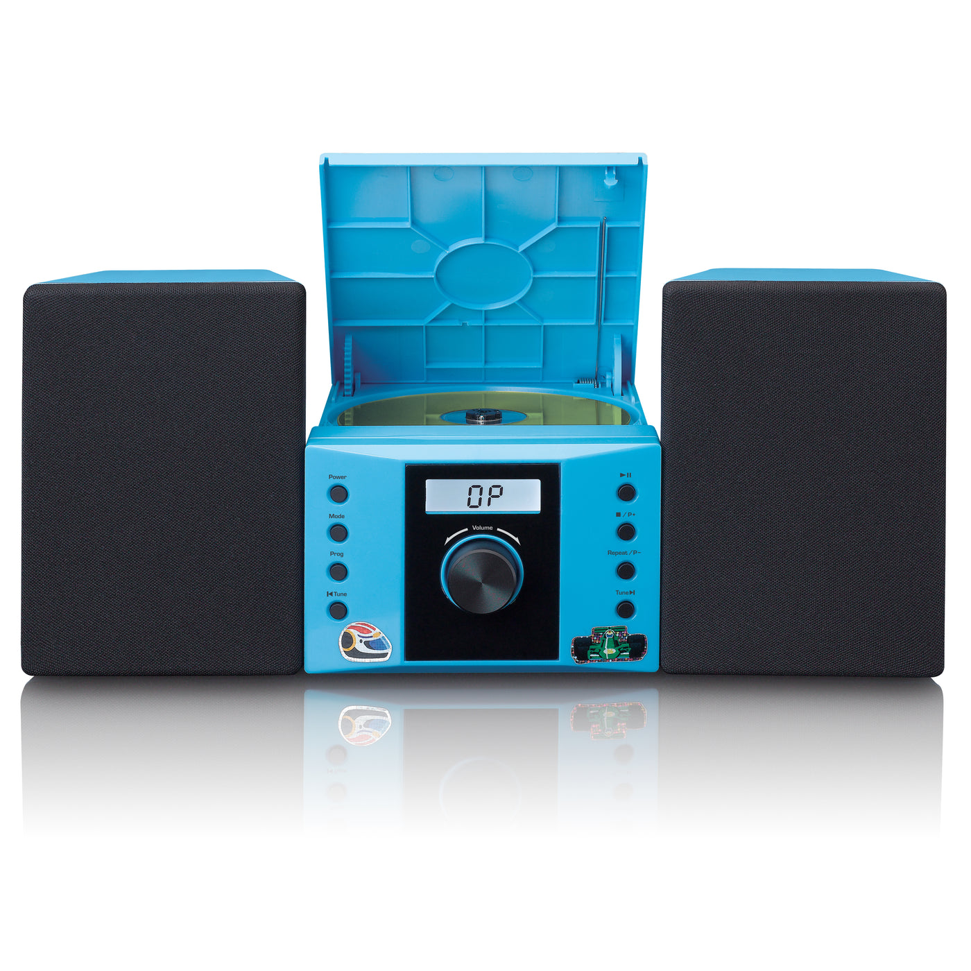 Lenco MC-013BU - Chaîne HiFi avec radio FM et lecteur CD - Bleu