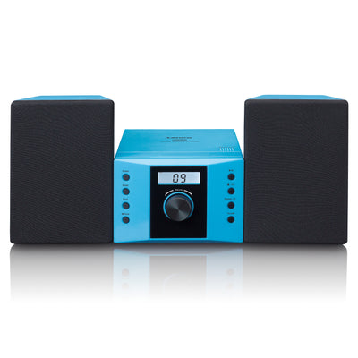 Lenco MC-013BU - Chaîne HiFi avec radio FM et lecteur CD - Bleu