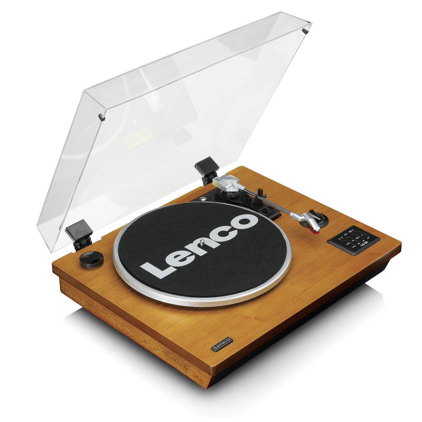 Lenco LS-55WA - Platine vinyle avec Bluetooth®, USB, MP3, haut-parleurs - Bois