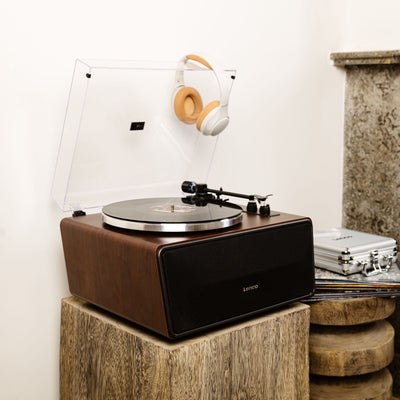 Lenco LS-470WA - Platine vinyle avec haut-parleurs intégrés et Bluetooth® - Noyer