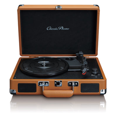 Classic Phono TT-10BN - Valise-platine avec H.P. intégrés - Marron