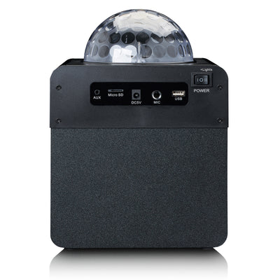 Lenco BTC-050BK - Set karaoké Bluetooth® avec boule disco