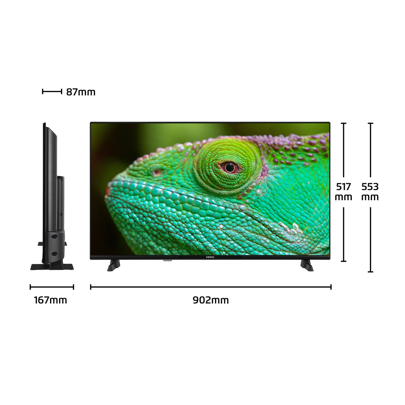 Lenco LED-4044BK - 40" Smart TV Android, Full HD, noir