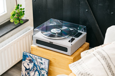 Lenco LS-440GY - Platine vinyle avec 4 haut-parleurs incorporés