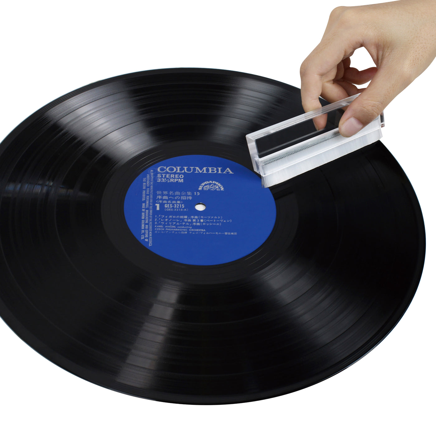 Lenco TTA-12IN1PRO - Set d'accessoires professionnel 12-en-1 pour platine vinyle et kit de nettoyage pour disques vinyles - Argent