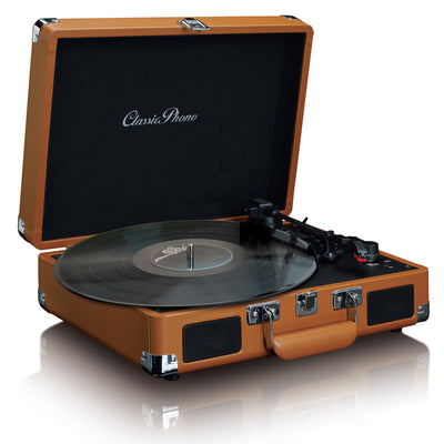 Classic Phono TT-10BN - Valise-platine avec H.P. intégrés - Marron