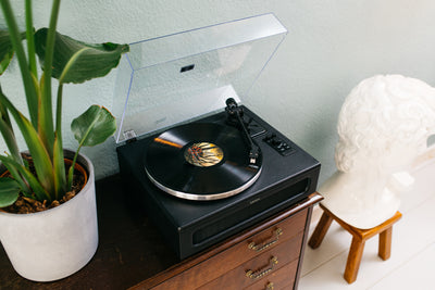 Lenco LS-430BK - Platine vinyle avec 4 haut-parleurs incorporés - Noir