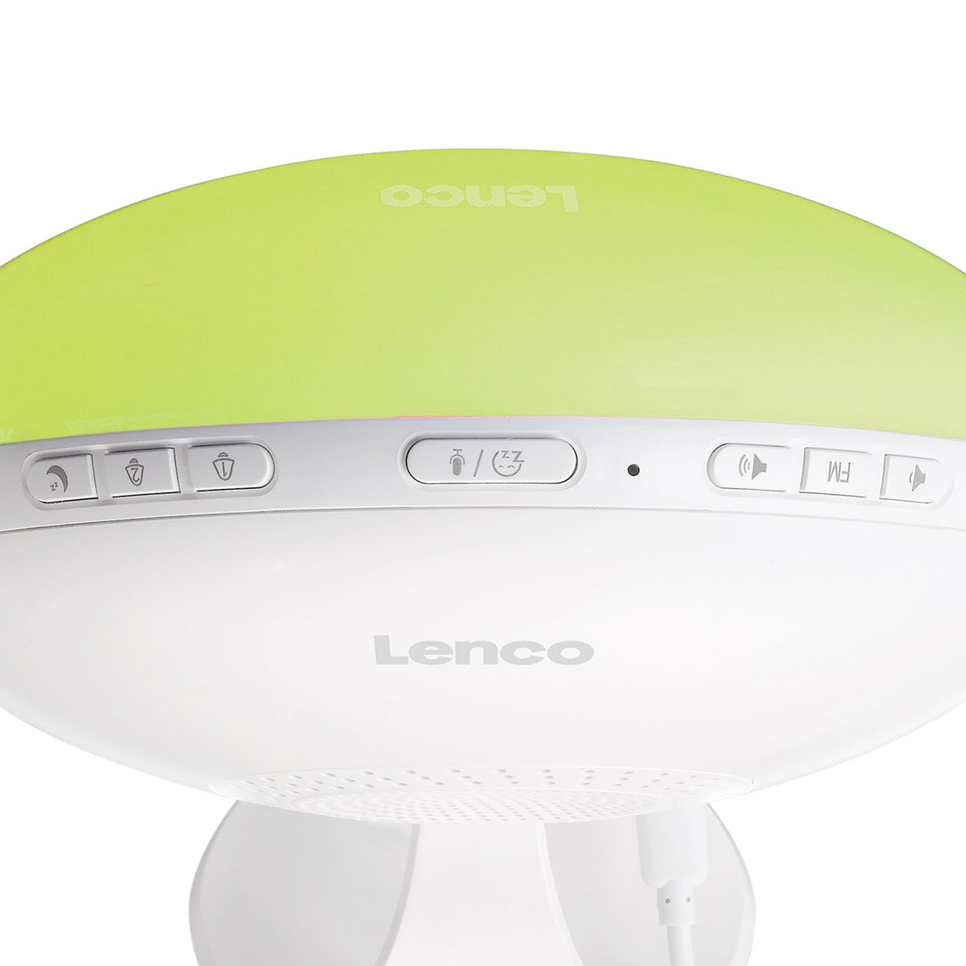 Lenco CRW-110WH - Radio-réveil SMART avec réveil simulateur d'aube - Multi couleur