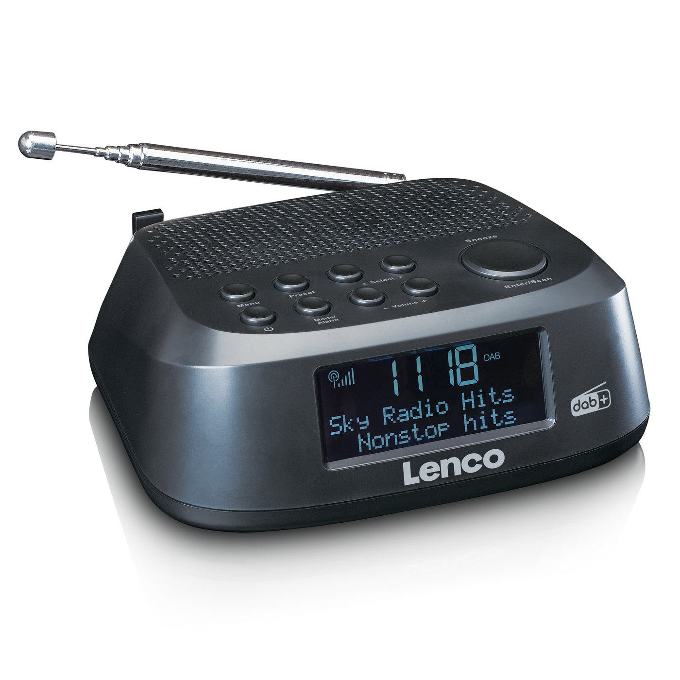 Lenco CR-605BK - Radio-réveil avec DAB+ et FM - Noir