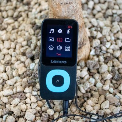 Lenco Xemio-659BU - Lecteur MP3/MP4 avec carte micro SD de 4 Go, bleu