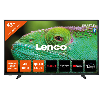 Lenco LED-4353BK - 43" 4K Smart TV Android, noir