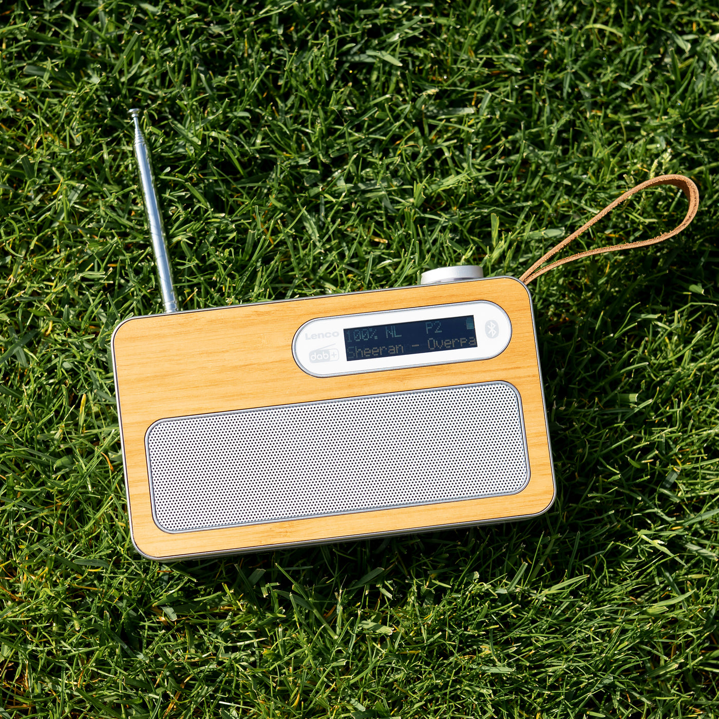 Lenco PDR-040BAMBOOWH - Radio DAB+ - Bambou - Blanc