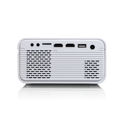Lenco LPJ-280WH - Video projecteur LCD haute résolution, supporte le contenu Full HD 1080P - Blanc