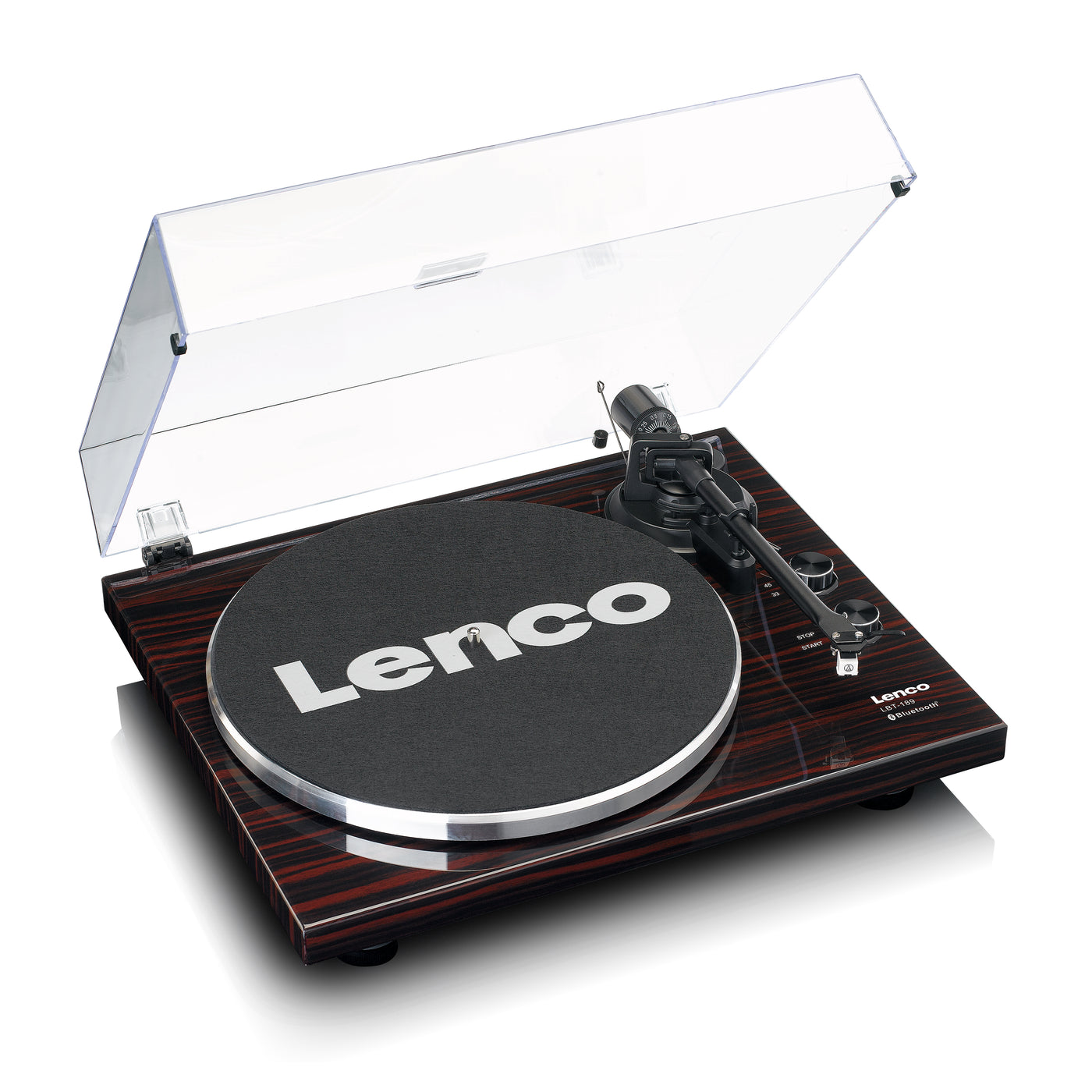 Lenco LBT-189WA - Platine avec transmission Bluetooth®, marron foncé