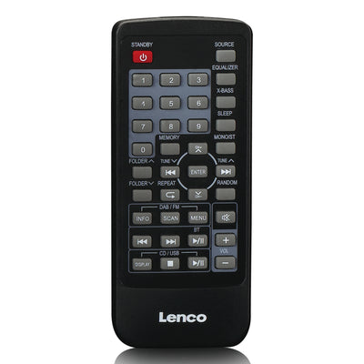 Lenco SCD-720SI - Radio portable DAB+/FM avec Bluetooth®, lecteur CD, cassettes et USB - Argent